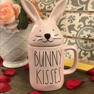 Bunny kisses mug